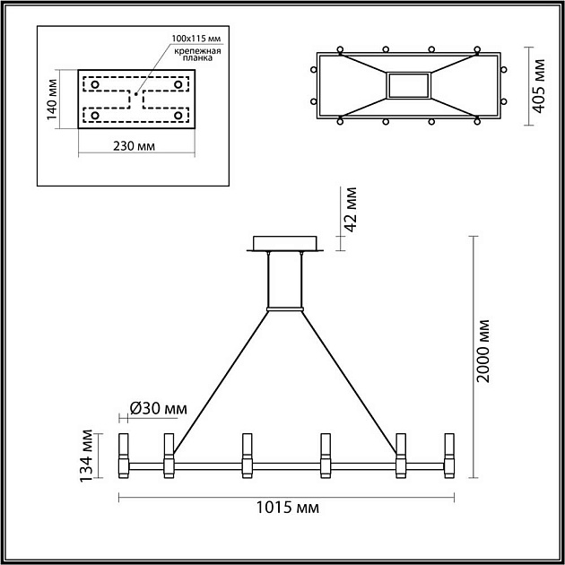Подвесная светодиодная люстра Odeon Light Candel 5009/48LA Фото № 5