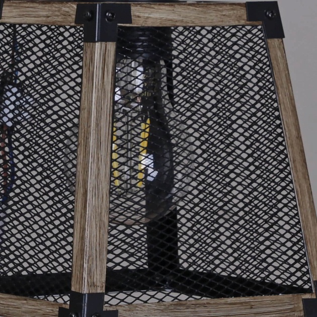 Подвесная люстра Illumico IL1006-4LL-05 BK Wood Фото № 3