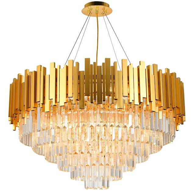 Подвесная люстра Natali Kovaltseva Vertigo 81440/12C Gold Фото № 1