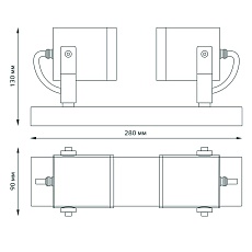 Уличный настенный светильник Gauss Sonata GD153 1