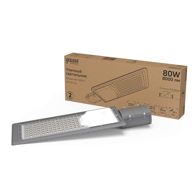 Уличный светодиодный светильник Gauss 629534180 Фото № 2