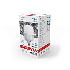 Лампа светодиодная Gauss E40 95W 6500K матовая 60430 4
