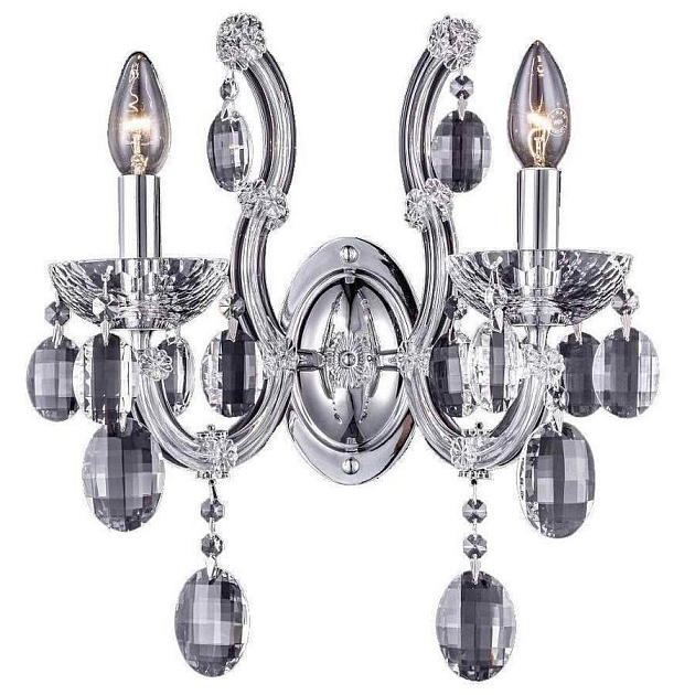 Бра Crystal Lux Hollywood AP2 Chrome Фото № 1