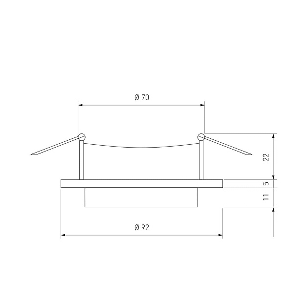 Встраиваемый светильник Elektrostandard 116 MR16 золото/белый a053346 Фото № 3