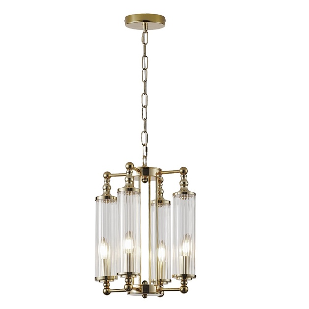 Подвесная люстра Crystal Lux TOMAS SP4 BRASS изображение 1 Подвесная люстра Crystal Lux TOMAS SP4 BRASS Фото № 1