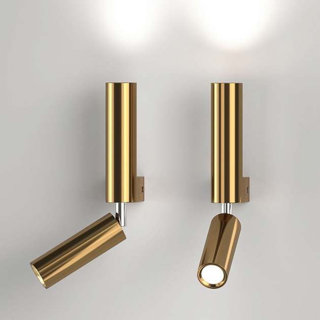 Светодиодный спот Eurosvet Pitch 40020/1 Led латунь изображение 5 Светодиодный спот Eurosvet Pitch 40020/1 Led латунь Фото № 5