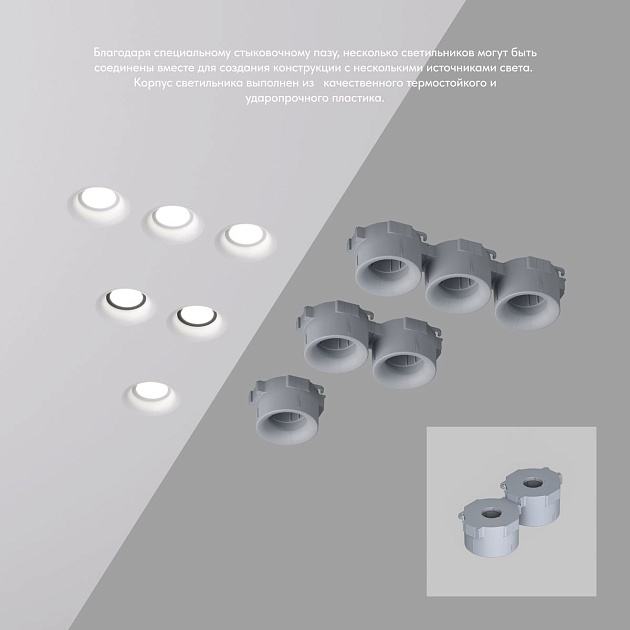 Встраиваемый светильник Denkirs Inviz DK2080-WH изображение 5 Встраиваемый светильник Denkirs Inviz DK2080-WH Фото № 5