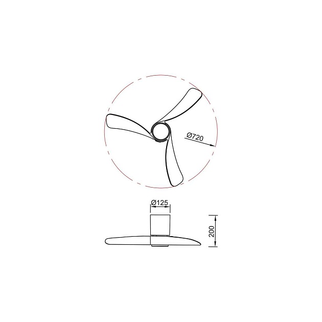 Люстра-вентилятор Mantra NEMO XS 9054 Фото № 2