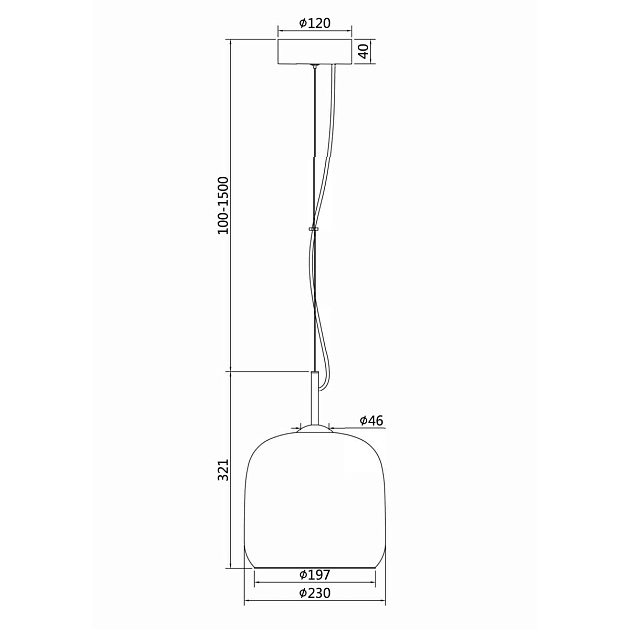 Подвесной светодиодный светильник Maytoni Madmen MOD128PL-L6SG изображение 2 Подвесной светодиодный светильник Maytoni Madmen MOD128PL-L6SG Фото № 2