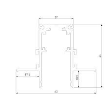 Встраиваемый шинопровод Elektrostandard Slim Magnetic 85209/00 a067502 1