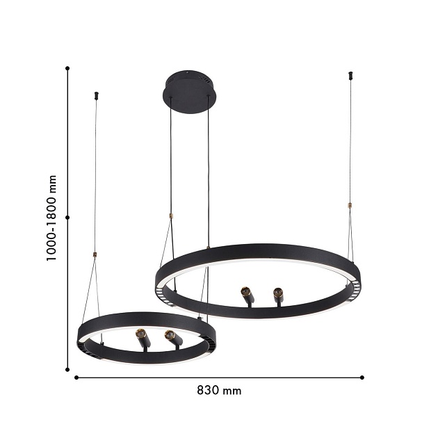Подвесная светодиодная люстра F-Promo Slinga 4474-2P изображение 2 Подвесная светодиодная люстра F-Promo Slinga 4474-2P Фото № 2