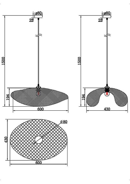 Подвесной светильник Freya Wavy FR5243PL-01BR8 Фото № 2