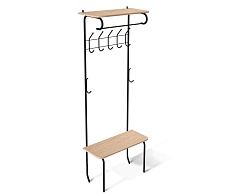 Гардеробная вешалка Sheffilton SHT-HW1 черный муар/дуб беленый 5470527301 1