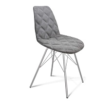 Обеденная группа Sheffilton SHT-DS142 серый туман/белый/хром лак 8974234301 5