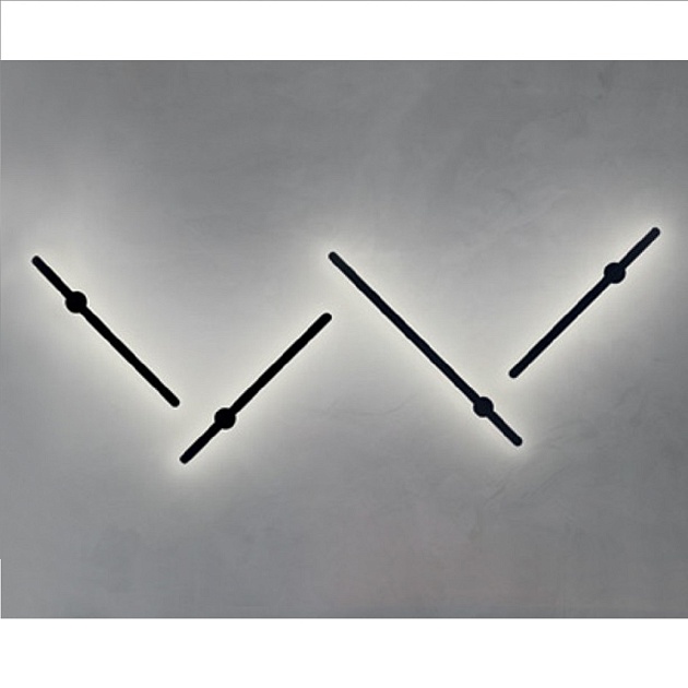 Настенный светодиодный светильник Italline IT08-8020 black Фото № 1