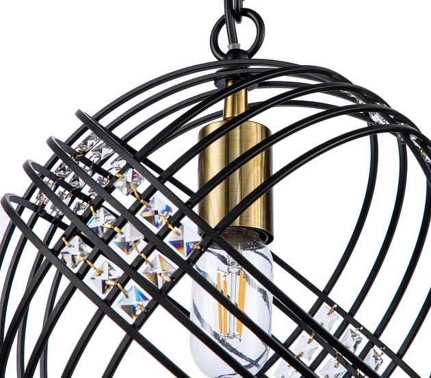 Подвесной светильник Indigo Fresco 10001/1P Black V000103 изображение 4 Подвесной светильник Indigo Fresco 10001/1P Black V000103 Фото № 4