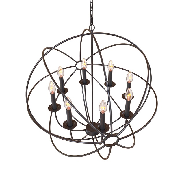 Подвесная люстра Loft IT Foucaults Orb Loft1192-8 изображение 3 Подвесная люстра Loft IT Foucaults Orb Loft1192-8 Фото № 3