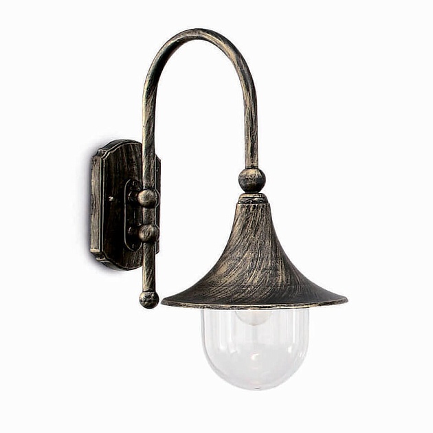Уличный настенный светильник Ideal Lux Cima Ap1 Nero Antico 024134 Фото № 1