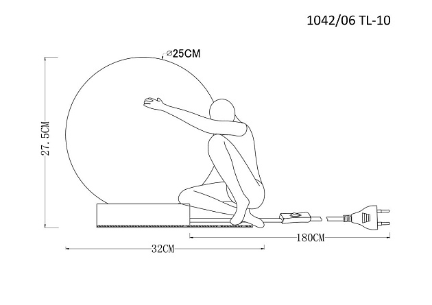Настольная лампа Divinare Eleganza 1042/06 TL-6 Фото № 2