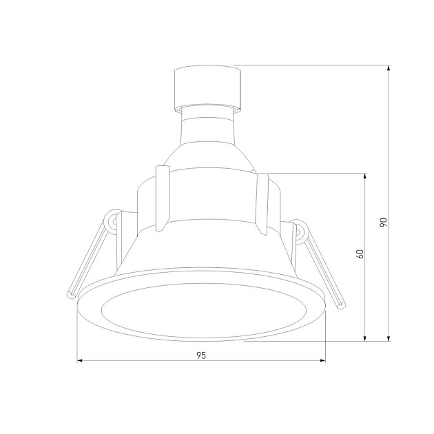 Встраиваемый светильник Elektrostandard 25059/01 a069721 Фото № 2