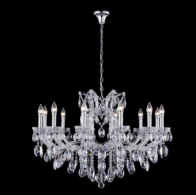 Подвесная люстра Crystal Lux Hollywood SP12 Chrome Фото № 1