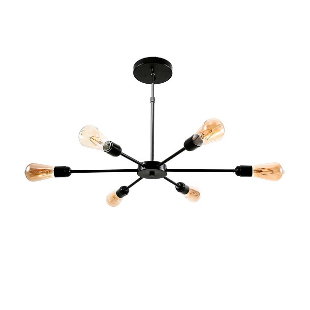 Подвесная люстра ЭкономСвет 80008/6BK Фото № 1