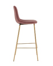 Барный стул Stool Group Валенсия SN велюр пыльно-розовый золотые ножки OS-001B HLR-44 gl 2