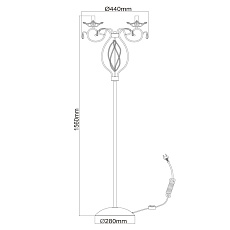 Торшер Chiaro Валенсия 299042303 5
