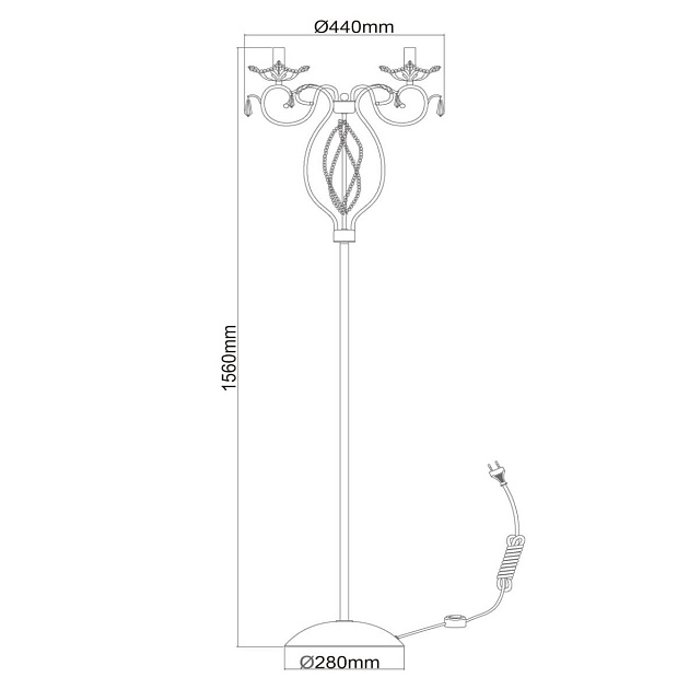 Торшер Chiaro Валенсия 299042303 изображение 6 Торшер Chiaro Валенсия 299042303 Фото № 6