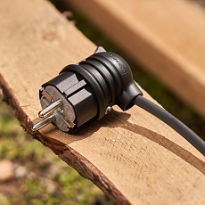 Вилка угловая влагозащищенная, с/з, 16 А, IP44 каучук REXANT 111-003 1