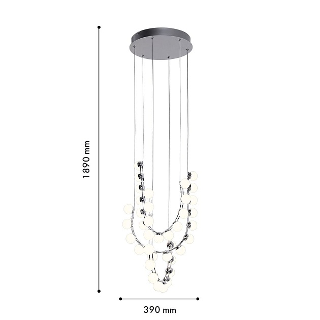 Подвесной светодиодный светильник Favourite Helmet 4589-4P Фото № 3