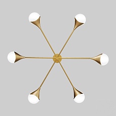 Подвесная люстра Eurosvet Calyx 60168/6 латунь 4