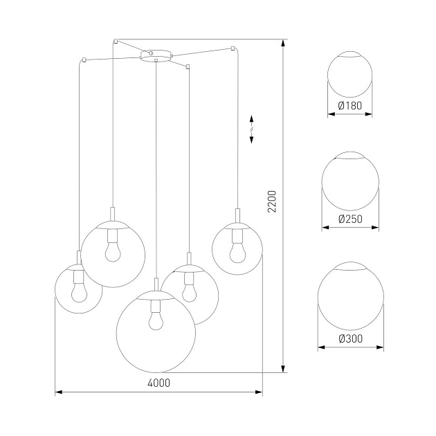 Подвесная люстра TK Lighting 4796 Esme Фото № 2