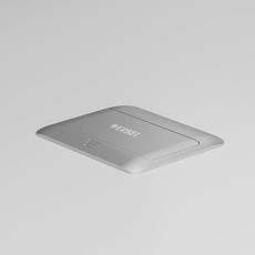 Выдвижной розеточный блок на 4 модуля Werkel серебряный W8074065 4690389211720 1