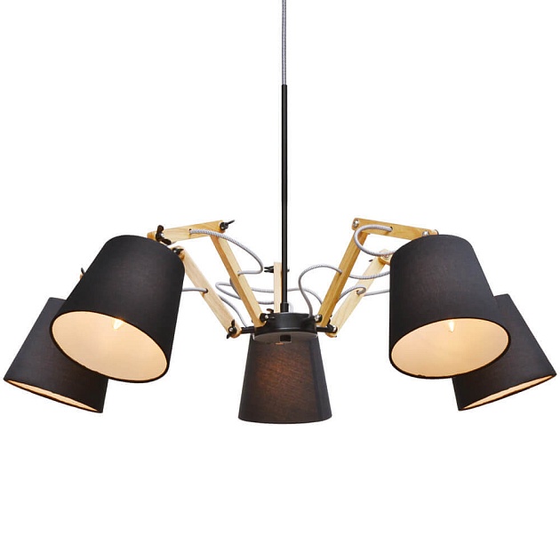 Подвесная люстра Arte Lamp Pinoccio A5700LM-5BK изображение 5 Подвесная люстра Arte Lamp Pinoccio A5700LM-5BK Фото № 5