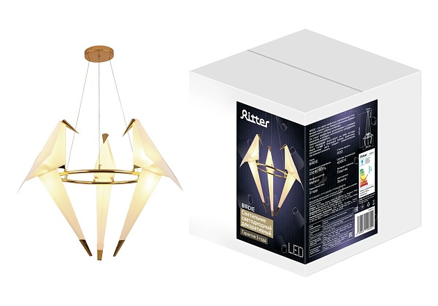 Подвесная светодиодная люстра Ritter Birdie 51604 4 Фото № 3