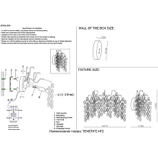 Настенный светильник Crystal Lux Tenerife AP2 Silver 1