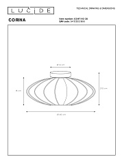 Потолочный светильник Lucide Corina 03147/40/38 1