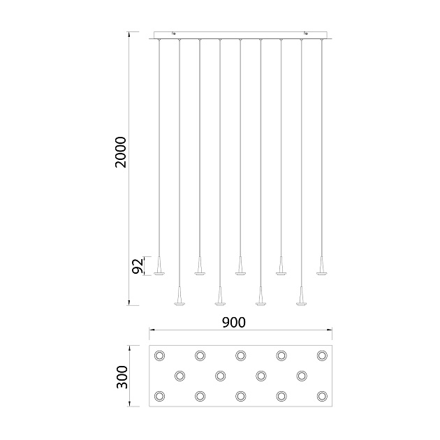 Подвесная светодиодная люстра Mantra Andromeda 8936+14PL Фото № 2