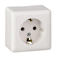 Розетка 2К+З Systeme Electric Хит 16A 250V белая RA16-133-B