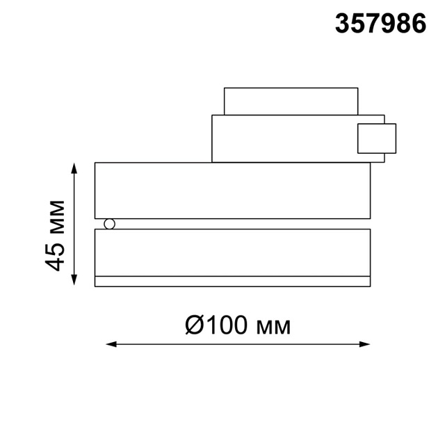 Трековый однофазный светодиодный светильник Novotech Port Groda 357986 Фото № 3