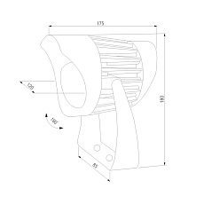 Ландшафтный светодиодный светильник Elektrostandard Landscape 35186/S a069768 1