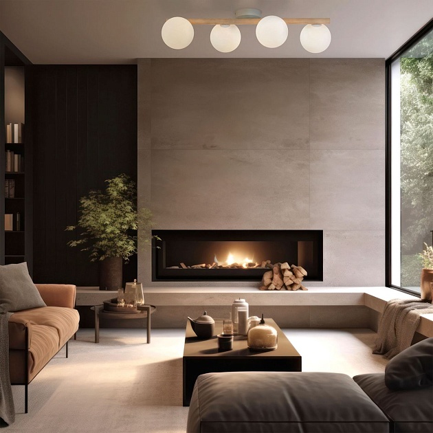 Потолочная люстра TK Lighting 5769 Estera Wood Фото № 3