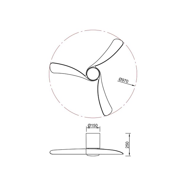 Люстра-вентилятор Mantra NEMO S 9049 Фото № 3