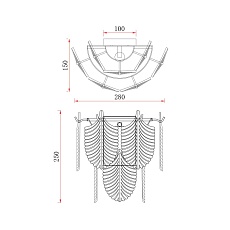 Бра Freya Hloya FR5143WL-01G 1
