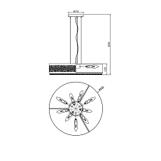 Подвесной светильник Lucia Tucci Fabian 1552.9 Nickel 1