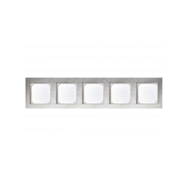Рамка 5-постовая Liregus Epsilon сталь 28-2275 изображение 1 Рамка 5-постовая Liregus Epsilon сталь 28-2275 Фото № 1