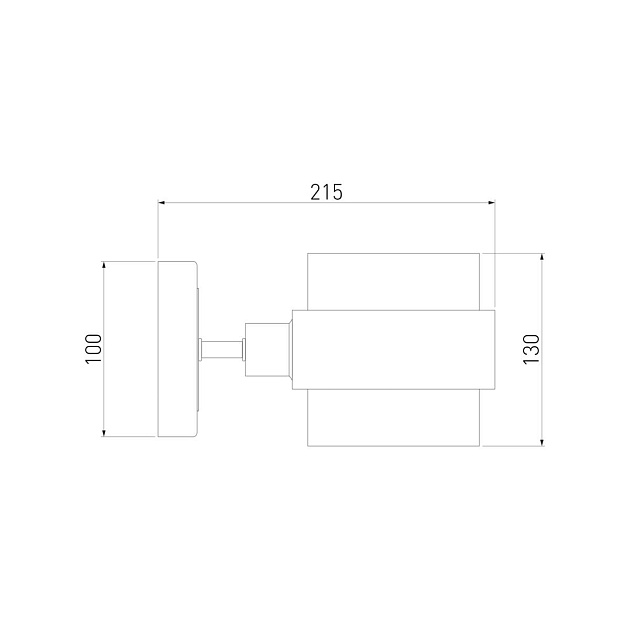 Бра Eurosvet Arcada 70127/1 черный/ дымчатый Фото № 2