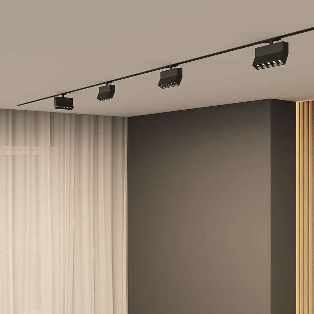 Трековый светодиодный светильник Denkirs Edder DK6446-BK Фото № 4