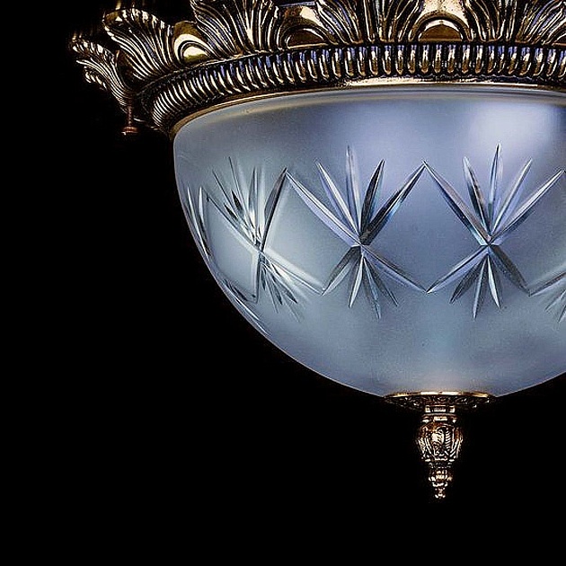 Потолочный светильник Artglass Lea II. Brass Antique Фото № 3